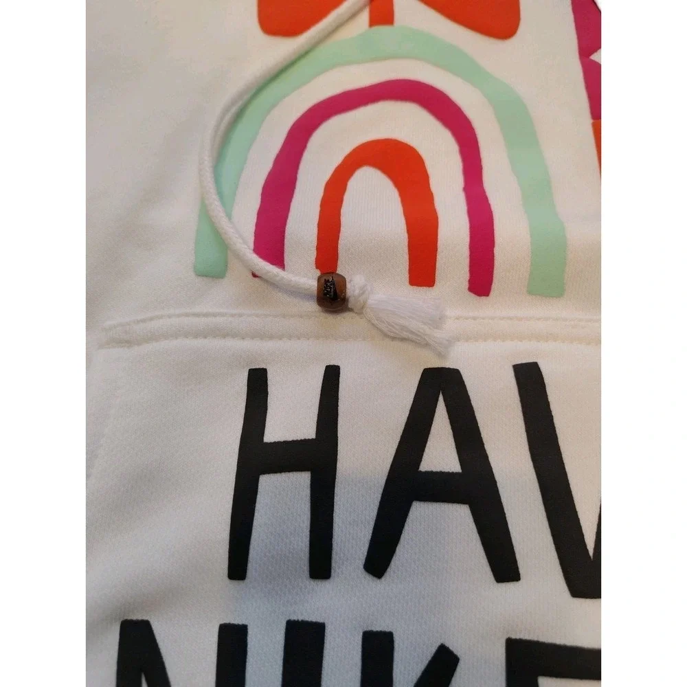 Nike‎ Have a Nike Day French Terry Pullover Hoodie White Mens Size Large